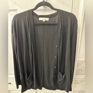 Loft Black Cardigan, size small, great condition